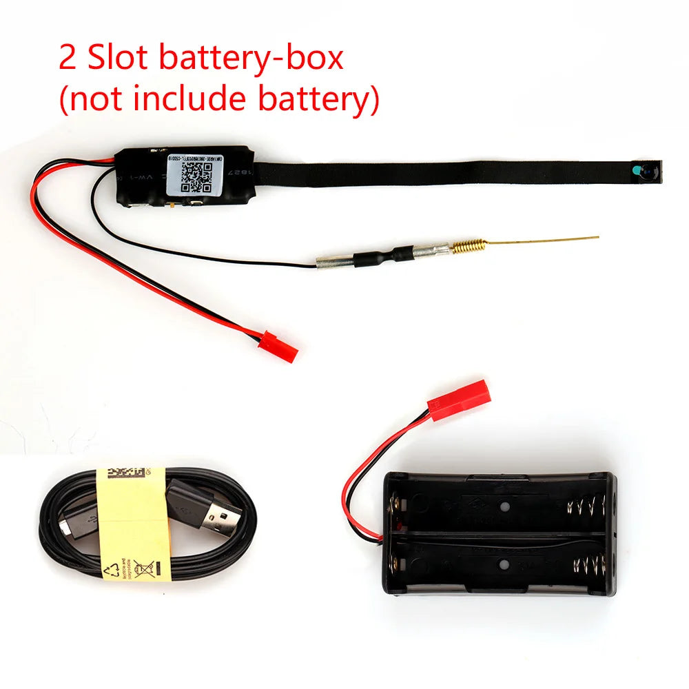 Spy Tech Flexible Hidden Camera integrated with building bricks, showcasing its compact design and versatility for home security, baby monitoring, and pet surveillance.