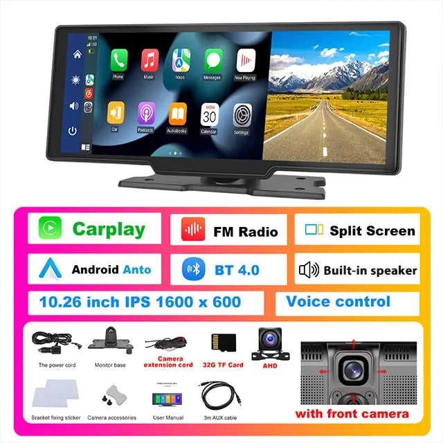 Dash Cam With Wireless Carplay and Android Auto